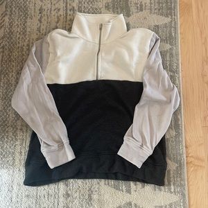 3/4 Zip J Crew Colorblock Sweatshirt size M